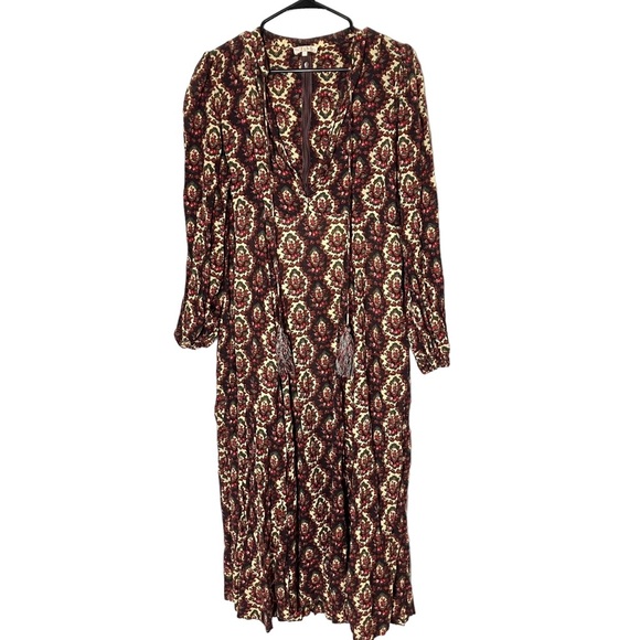 Bytimo Floral Tassel Midi Dress Large - Picture 9 of 10